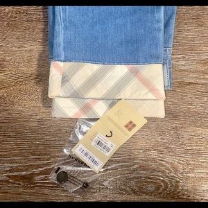 Burberry nova check kids girl jeans 10y NWT